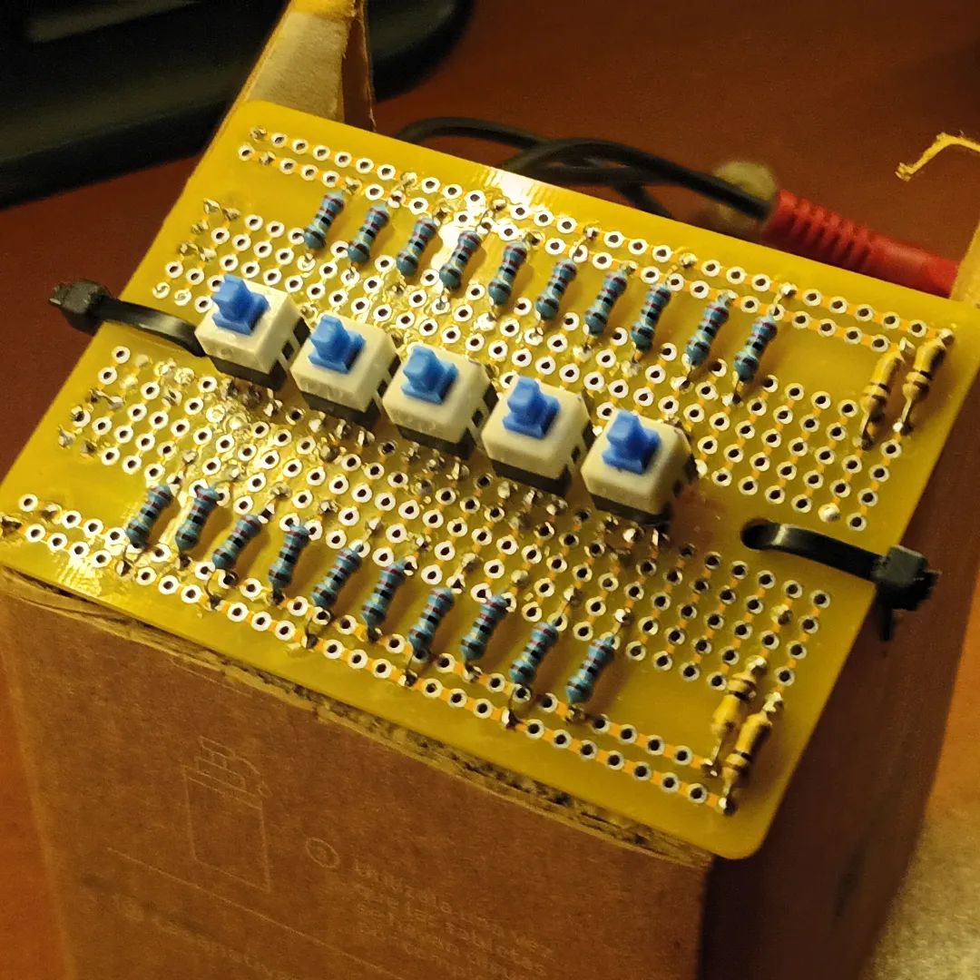 a sort of audio router.. doesn't work that great, but it was an interesting experiment. 
I wrote more about this in my patreon page <3

https://www.patreon.com/autotel
